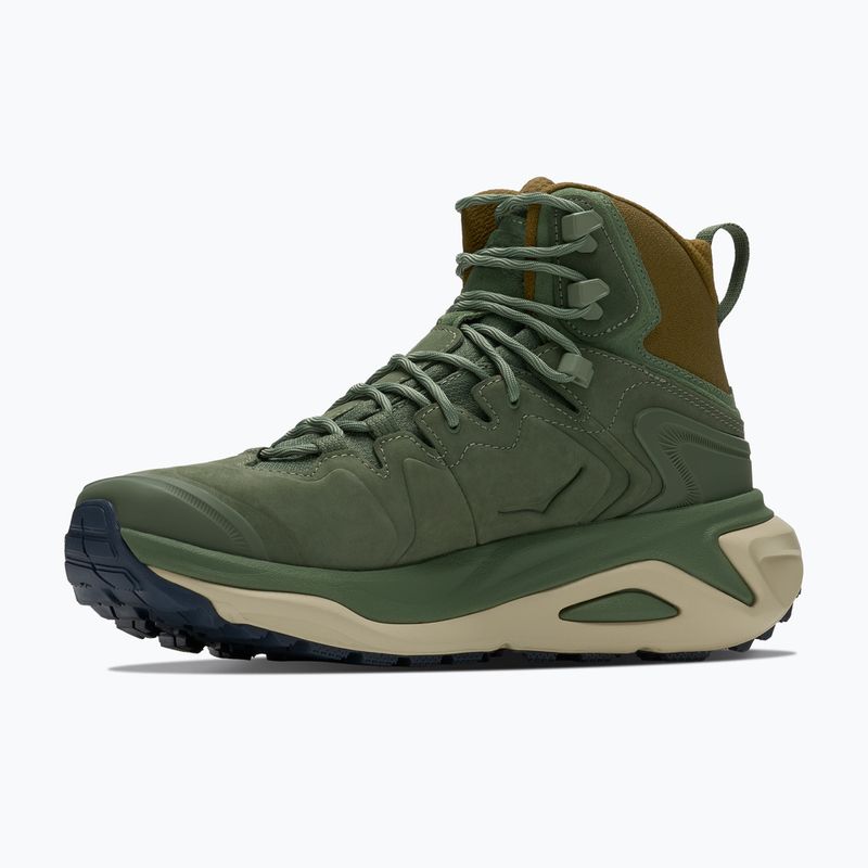 Men's hiking boots Hoka Kaha 3 GTX nettle leaf/barley flour 4