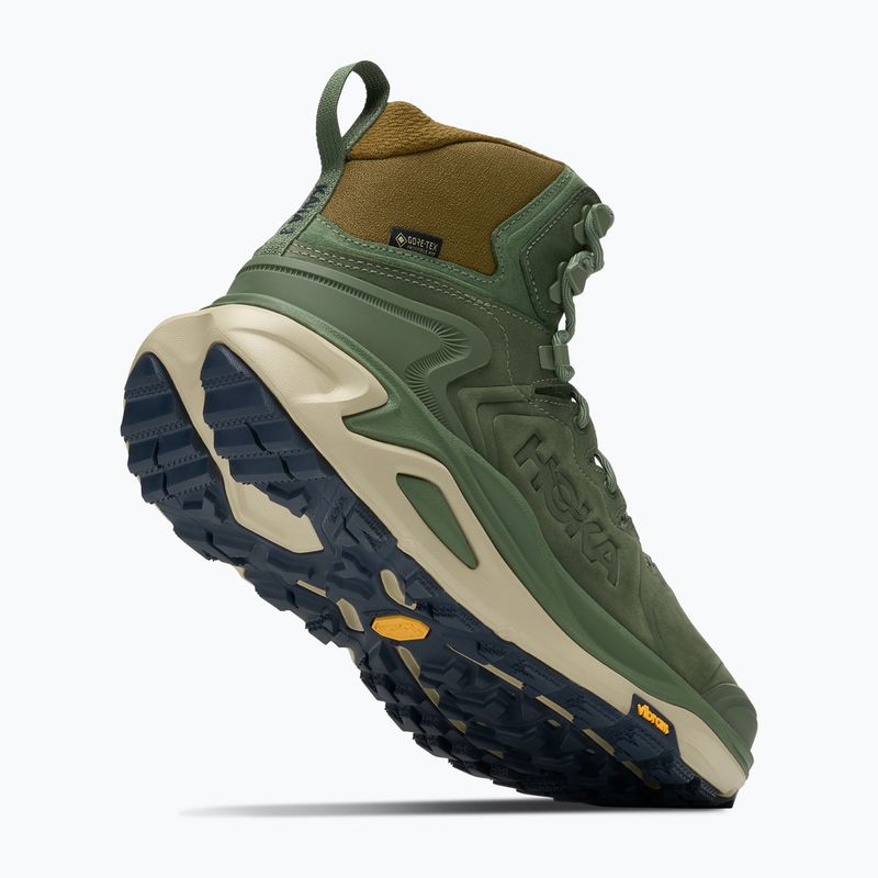 Men's hiking boots Hoka Kaha 3 GTX nettle leaf/barley flour 5