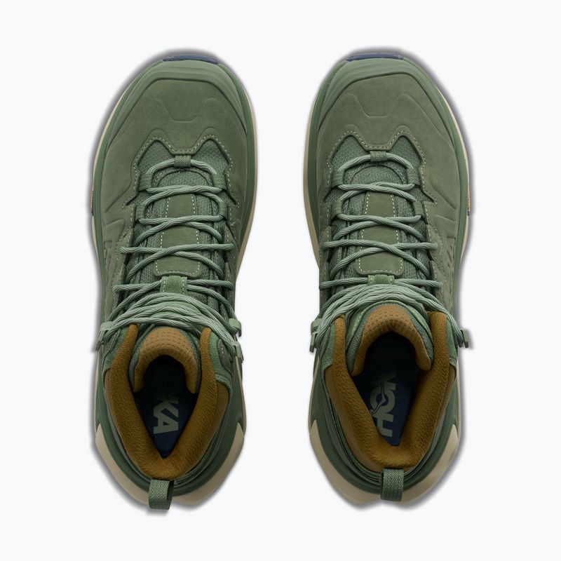 Men's hiking boots Hoka Kaha 3 GTX nettle leaf/barley flour 8