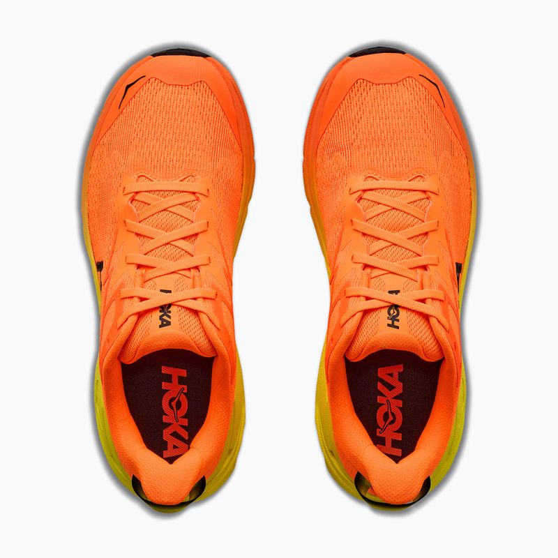 Men's running shoes HOKA Challenger 8 neon tangerine/hoka citrus 5