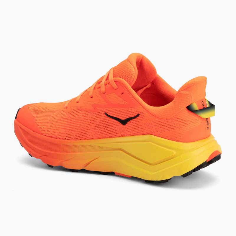 Men's running shoes HOKA Challenger 8 neon tangerine/hoka citrus 3