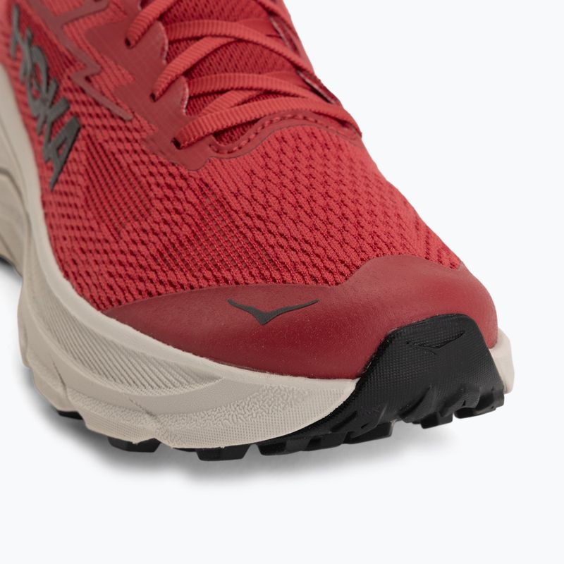 Men's running shoes HOKA Challenger 8 red agate/river rock grey 7