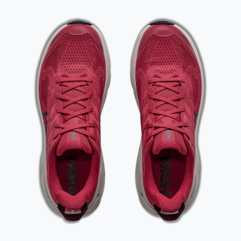 Men's running shoes HOKA Challenger 8 red agate/river rock grey 5