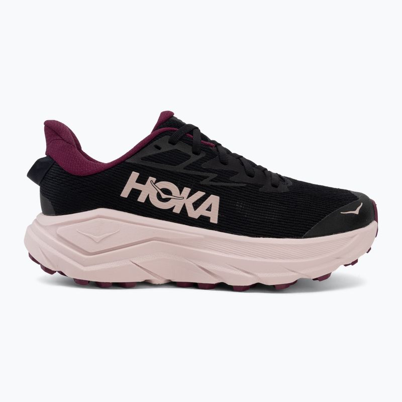 Women's running shoes HOKA Challenger 8 black/pink opal 2