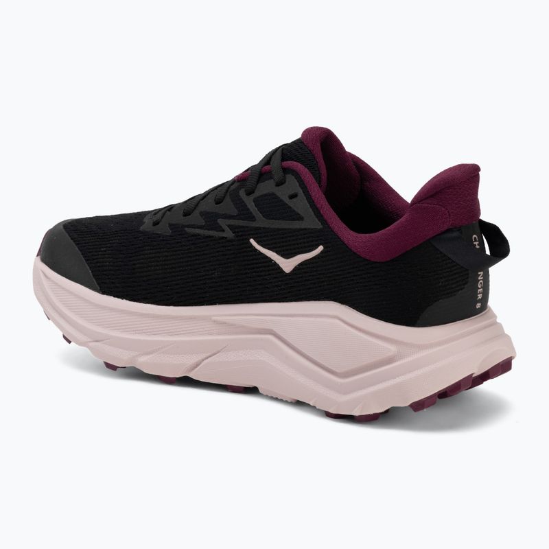 Women's running shoes HOKA Challenger 8 black/pink opal 3