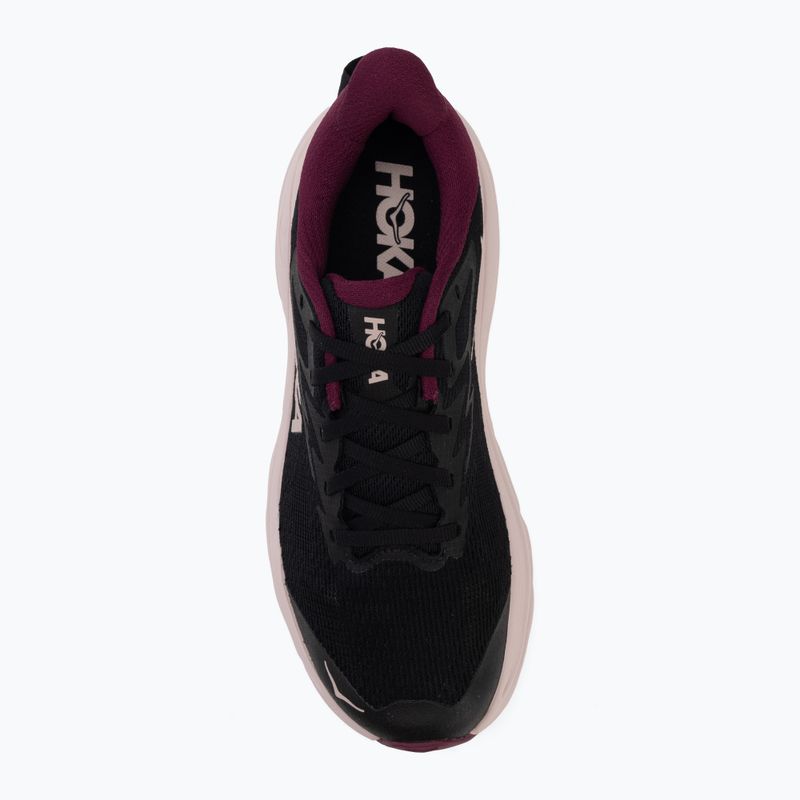 Women's running shoes HOKA Challenger 8 black/pink opal 5