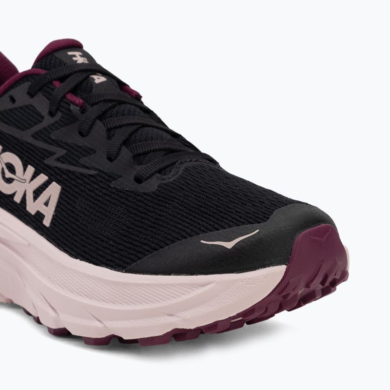 Women's running shoes HOKA Challenger 8 black/pink opal 7