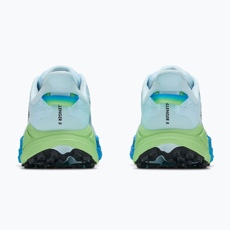 Women's running shoes HOKA Challenger 8 glimmering blue/tart apple 4