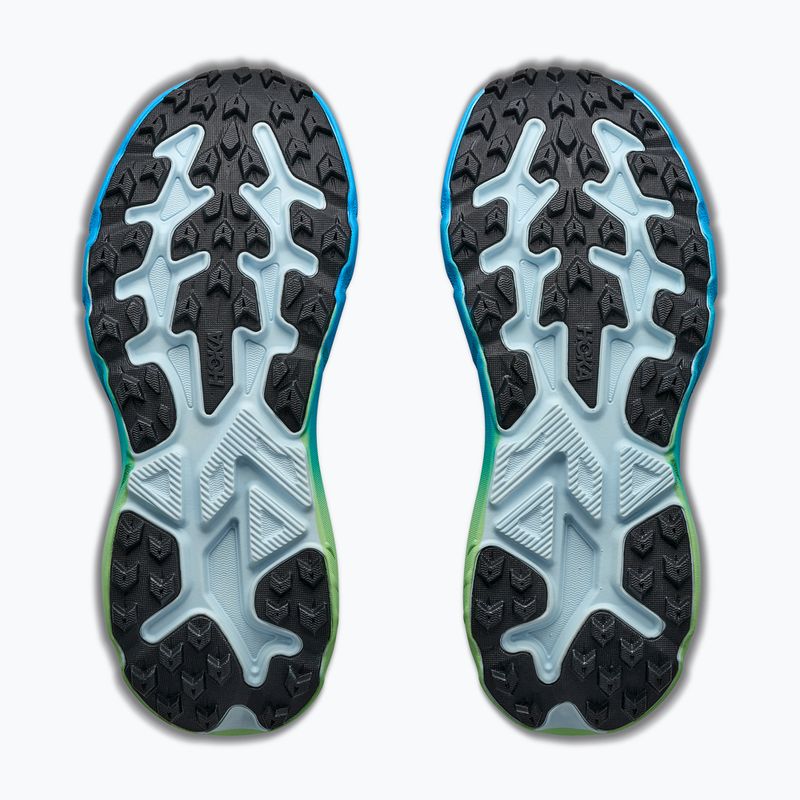 Women's running shoes HOKA Challenger 8 glimmering blue/tart apple 6