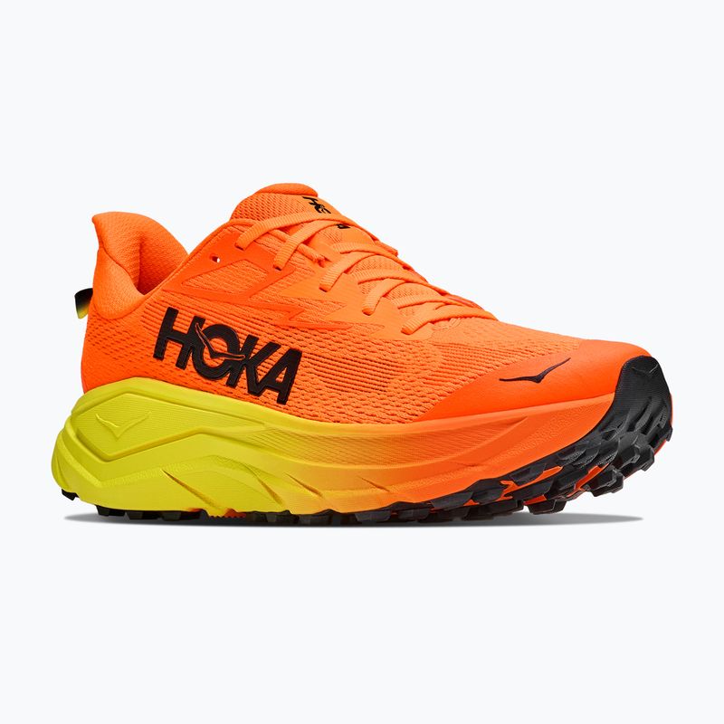 Men's running shoes HOKA Challenger 8 Wide neon tangerine/hoka citrus
