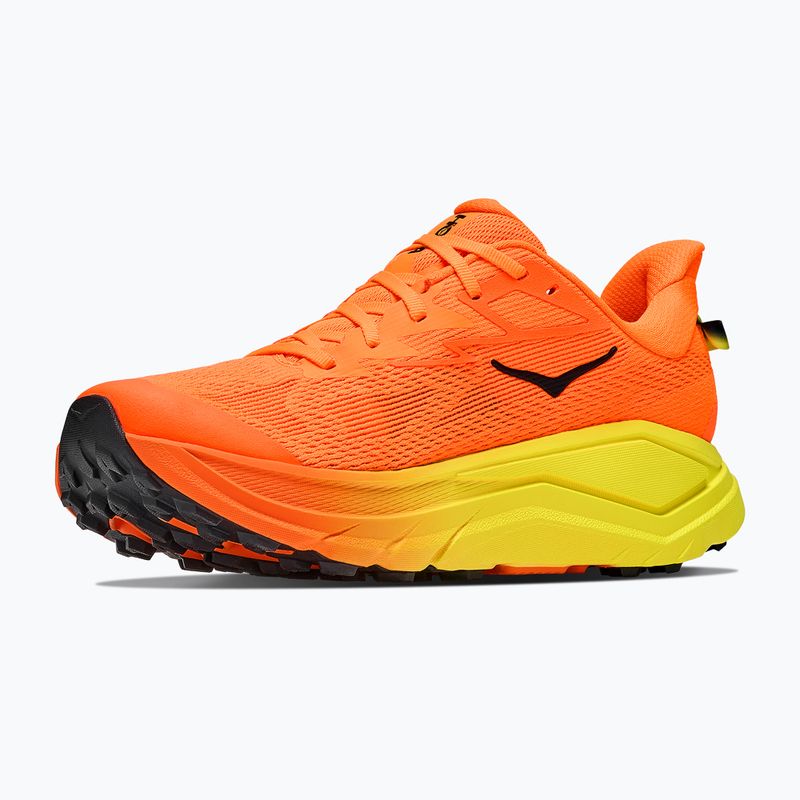 Men's running shoes HOKA Challenger 8 Wide neon tangerine/hoka citrus 2