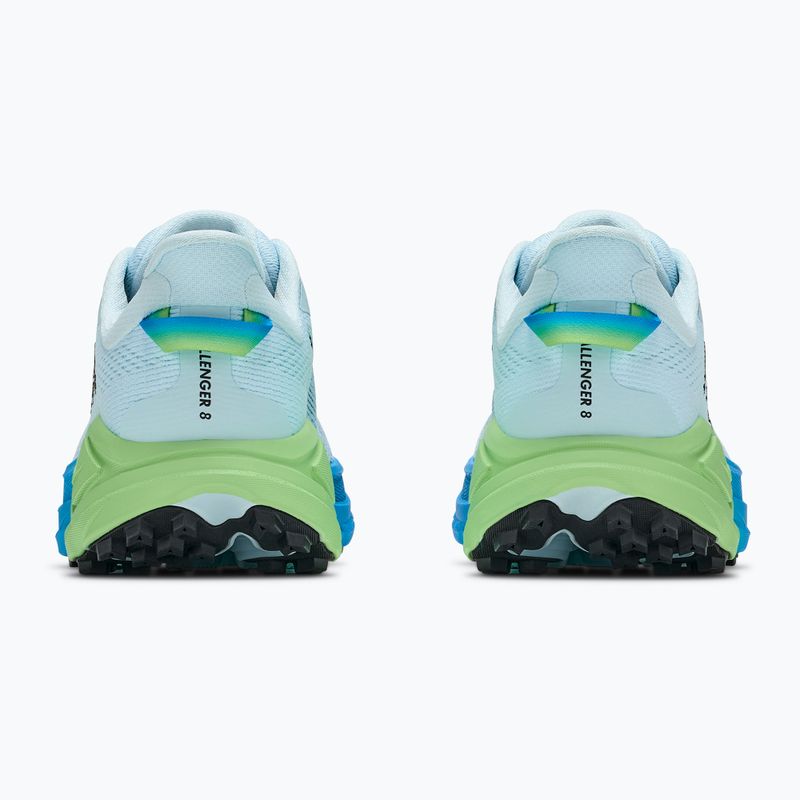 Women's running shoes HOKA Challenger 8 Wide glimmering blue/tart apple 4