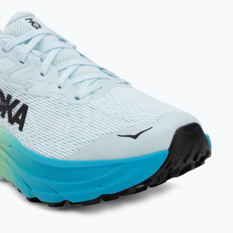 Women's running shoes HOKA Challenger 8 Wide glimmering blue/tart apple 7