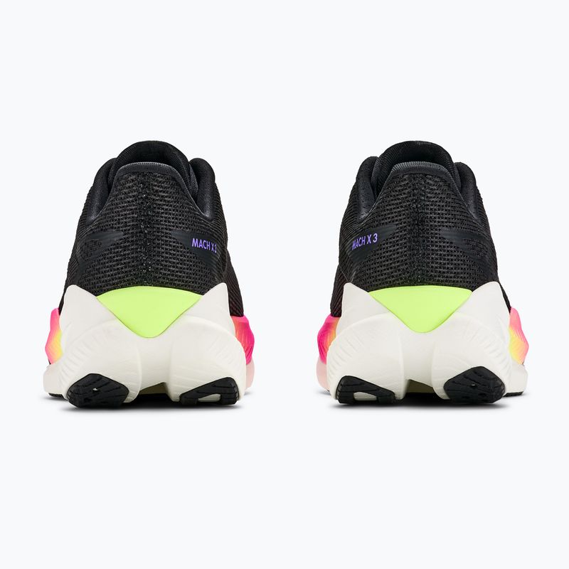 Women's running shoes HOKA Mach X 3 black/neon nebula 6