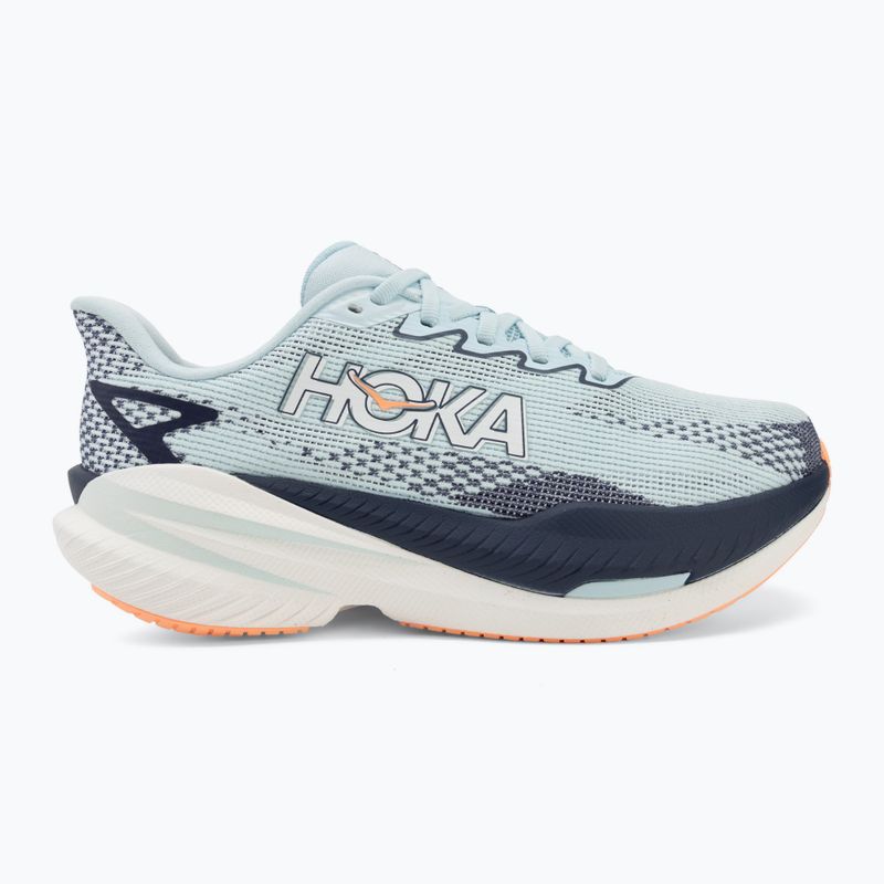 Women's running shoes HOKA Mach X 3 glimmering blue/varsity navy 2