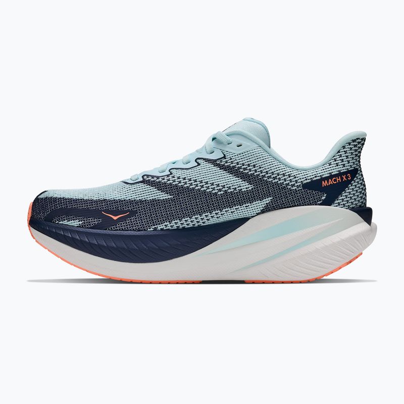 Women's running shoes HOKA Mach X 3 glimmering blue/varsity navy 3