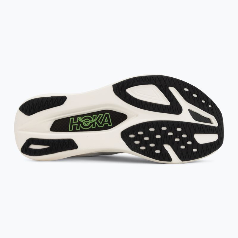 Running shoes HOKA Rocket X 3 frost/electric lime 4