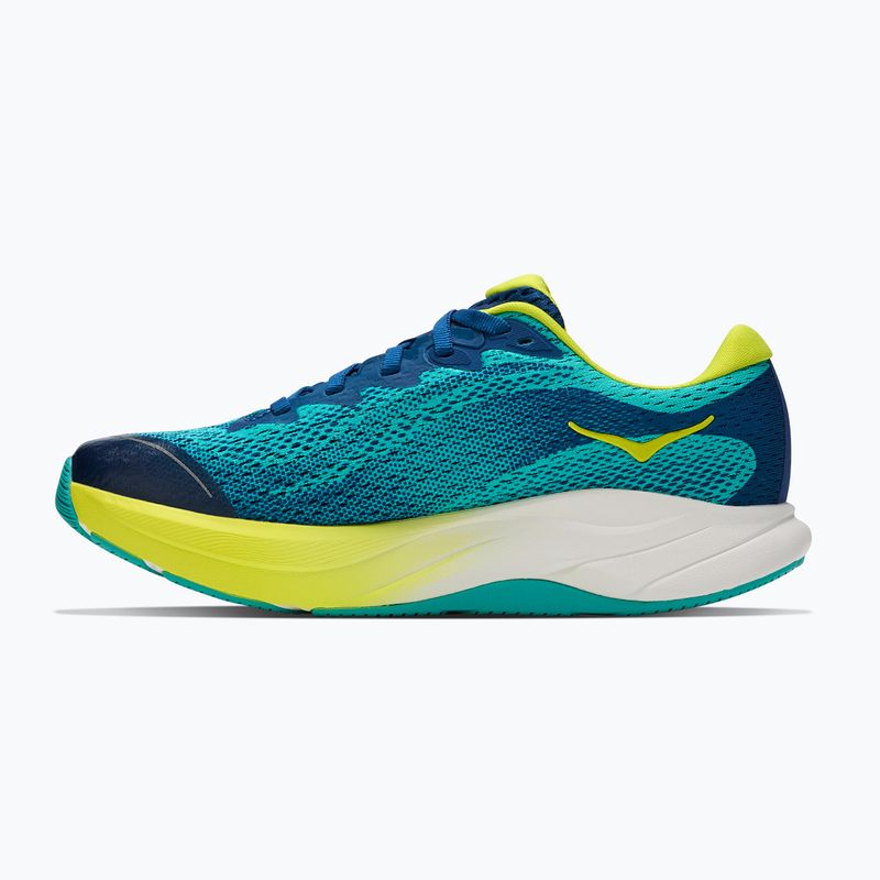 Children's running shoes HOKA Rincon 4 electric aqua/neon hoka citrus 3