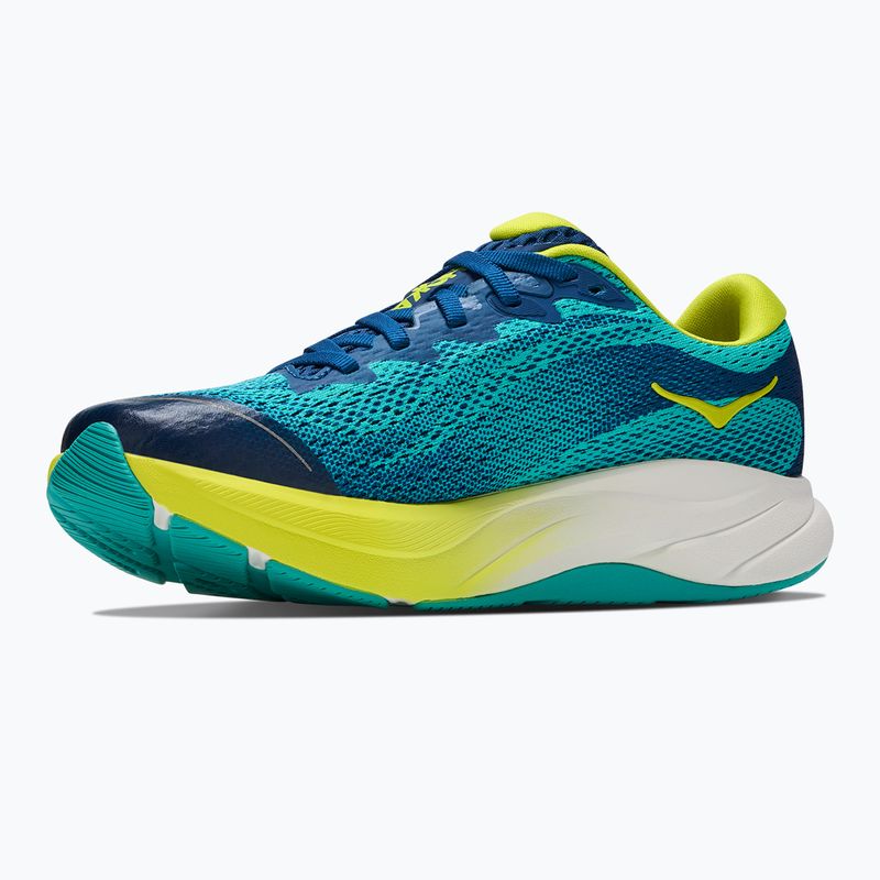 Children's running shoes HOKA Rincon 4 electric aqua/neon hoka citrus 4