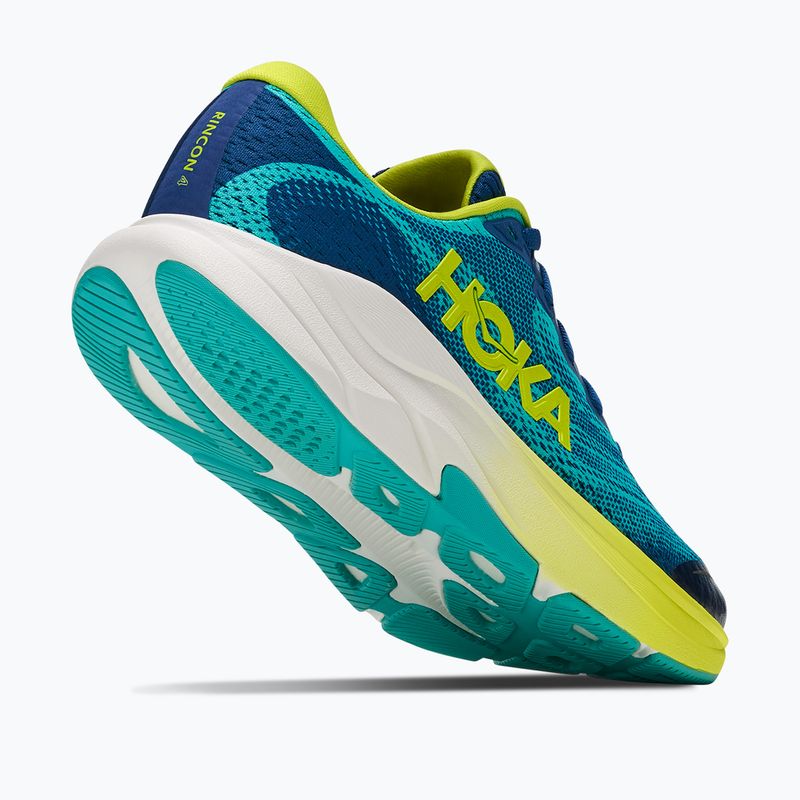 Children's running shoes HOKA Rincon 4 electric aqua/neon hoka citrus 5