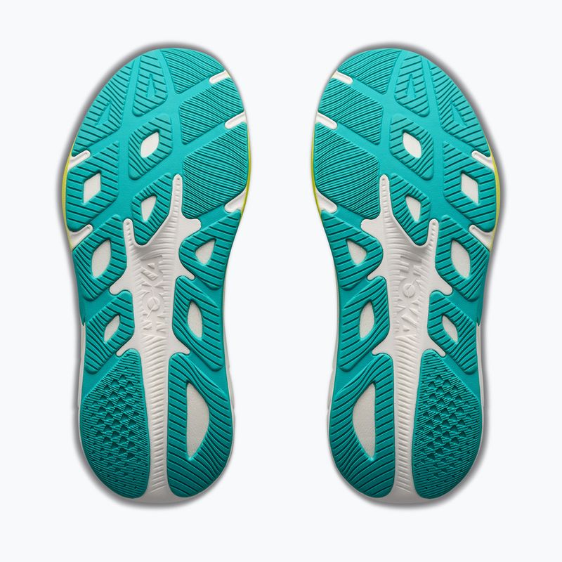 Children's running shoes HOKA Rincon 4 electric aqua/neon hoka citrus 7