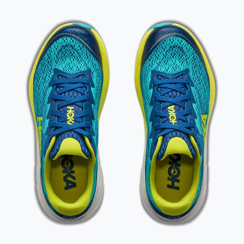 Children's running shoes HOKA Rincon 4 electric aqua/neon hoka citrus 8