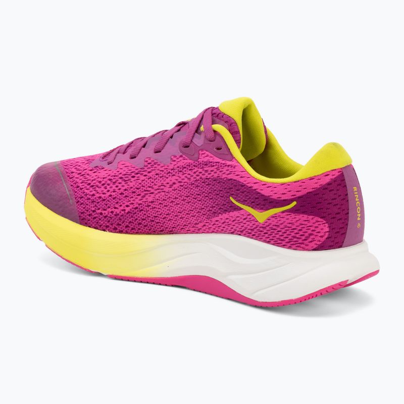 Children's running shoes HOKA Rincon 4 fuchsia/fuchsia 3