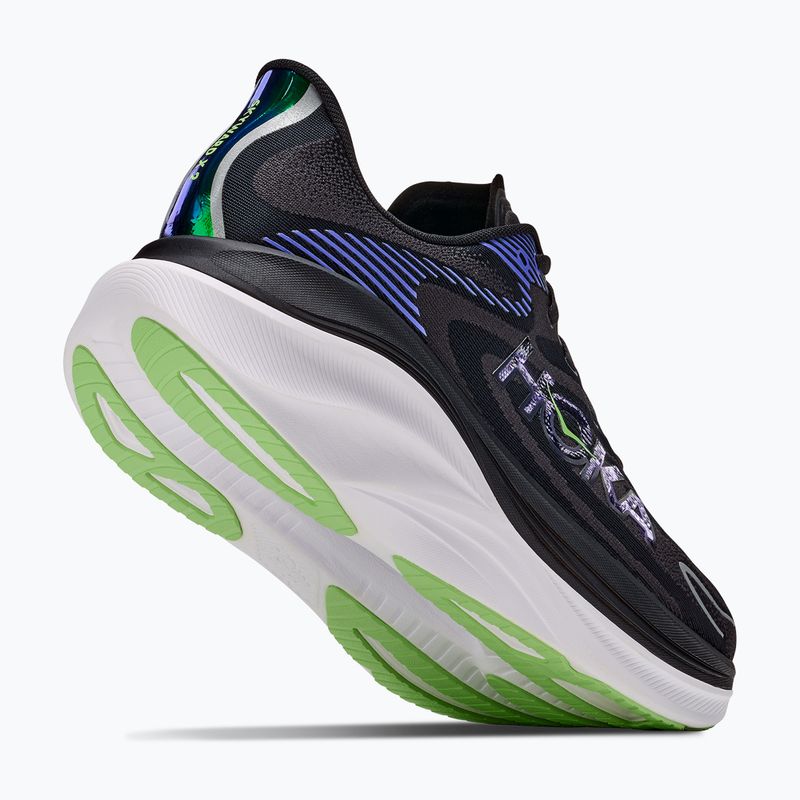 Men's running shoes HOKA Skyward X 2 carbon black/neon nebula 5