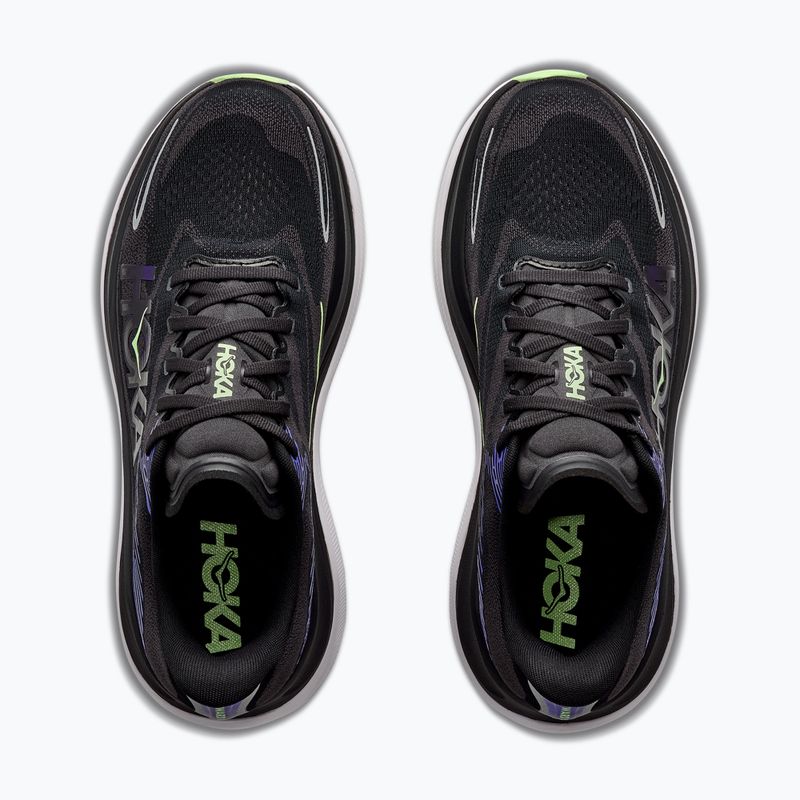 Men's running shoes HOKA Skyward X 2 carbon black/neon nebula 8
