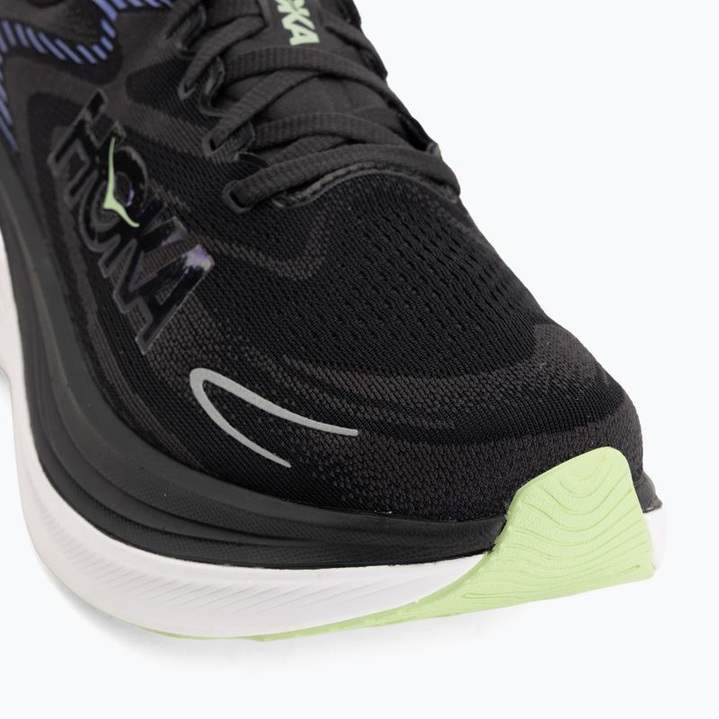 Men's running shoes HOKA Skyward X 2 carbon black/neon nebula 7