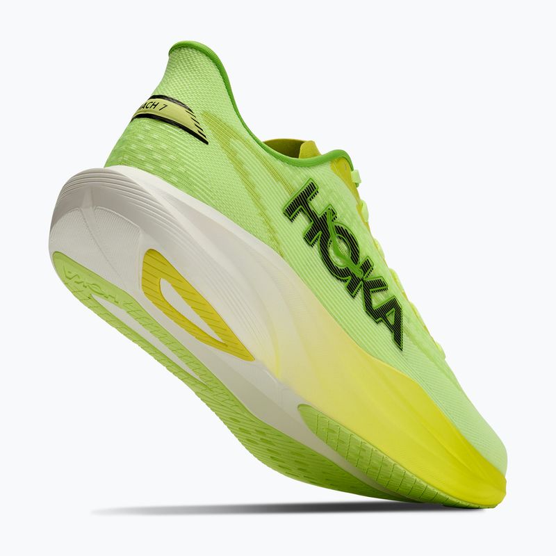 Women's running shoes HOKA Mach 7 neon yuzu/hoka citrus 5