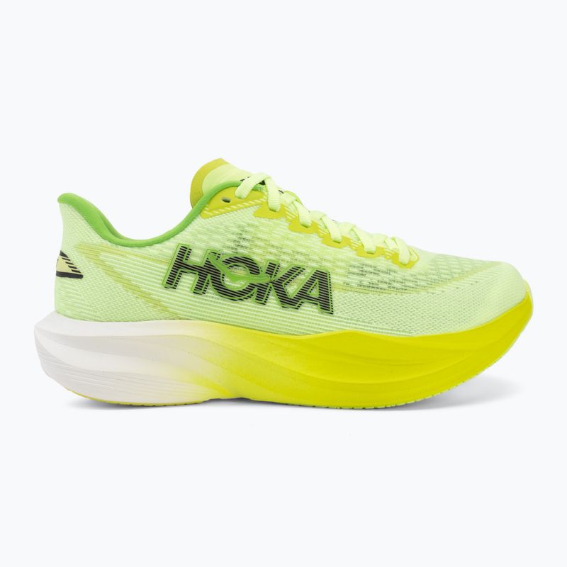 Women's running shoes HOKA Mach 7 neon yuzu/hoka citrus 2