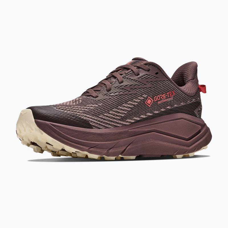 Women's running shoes HOKA Challenger 8 GTX black/varsity burgundy 2