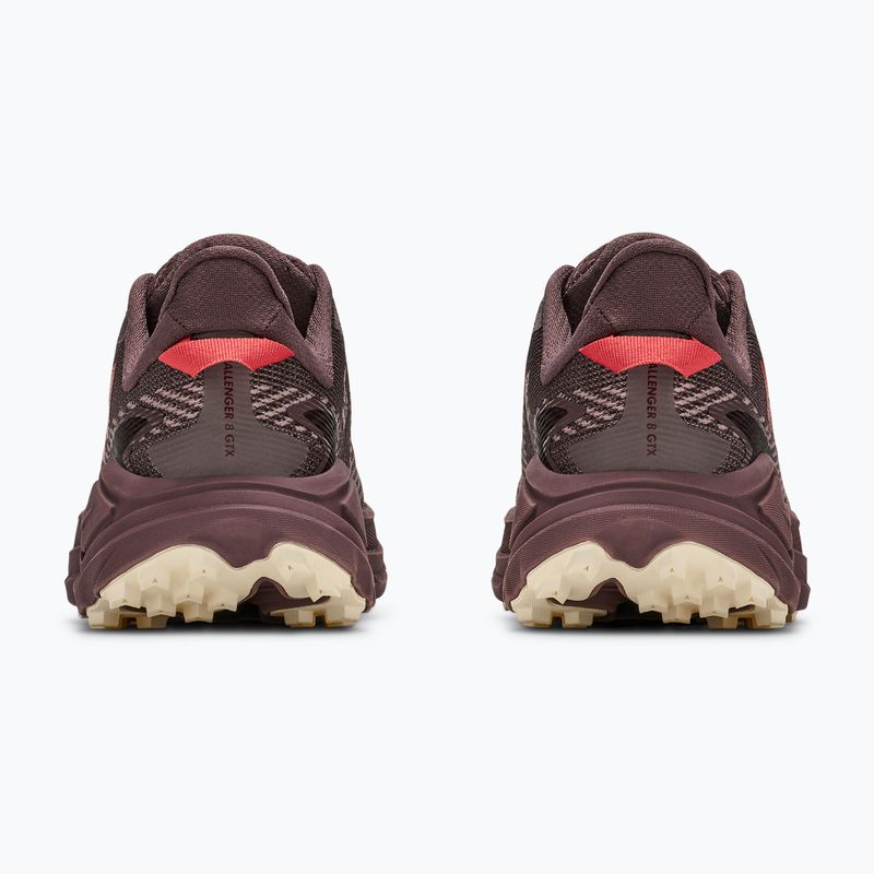 Women's running shoes HOKA Challenger 8 GTX black/varsity burgundy 4