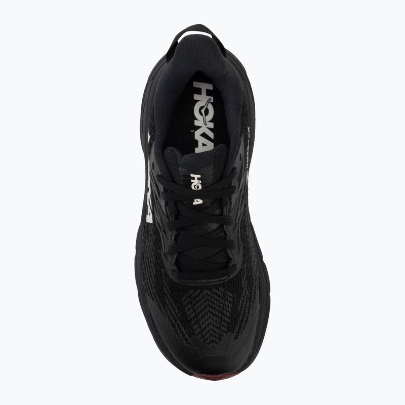 Women's running shoes HOKA Challenger 8 GTX black/varsity burgundy 5