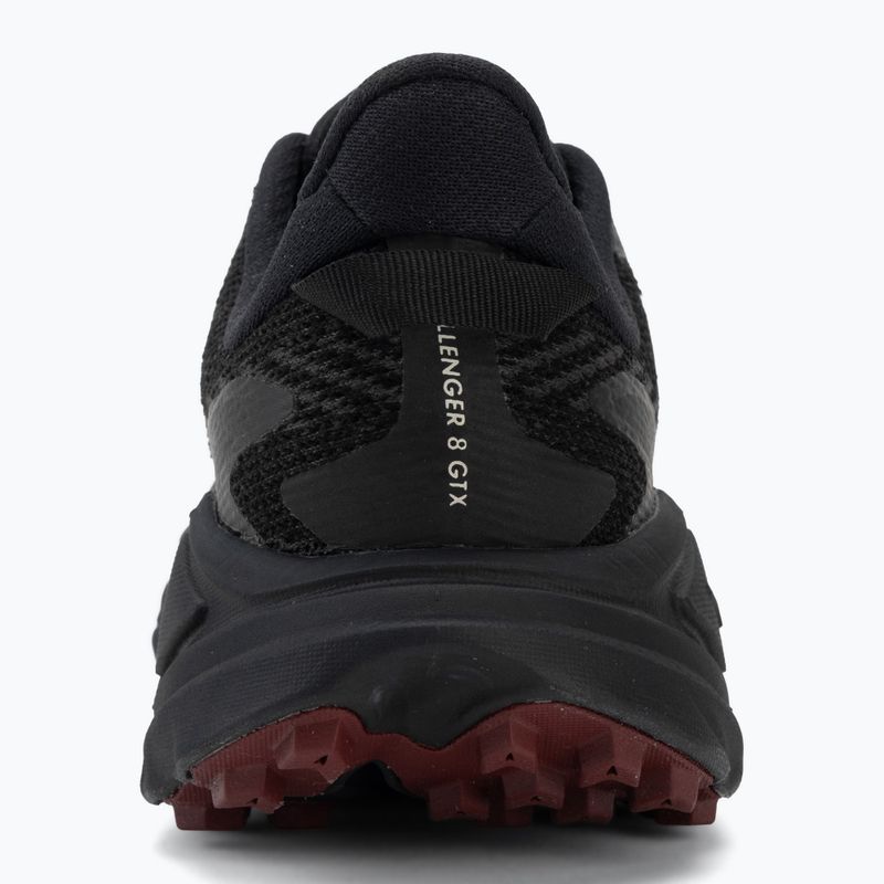 Women's running shoes HOKA Challenger 8 GTX black/varsity burgundy 6