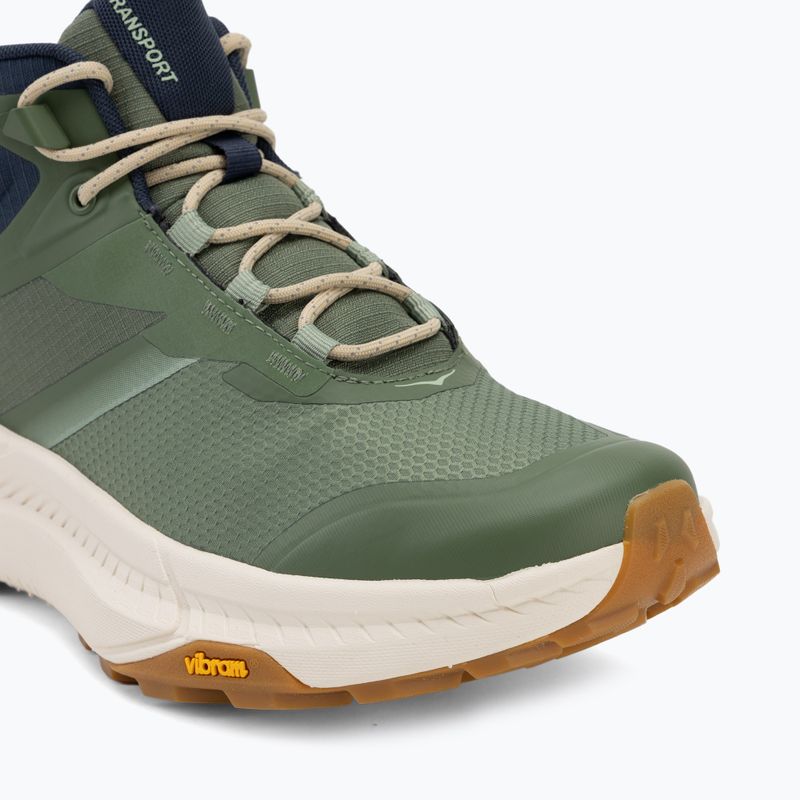 Men's trekking boots HOKA Transport Hike GTX nettle leaf/alabaster 7