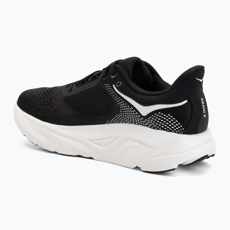 Men's running shoes HOKA Arahi 9 black/white 3