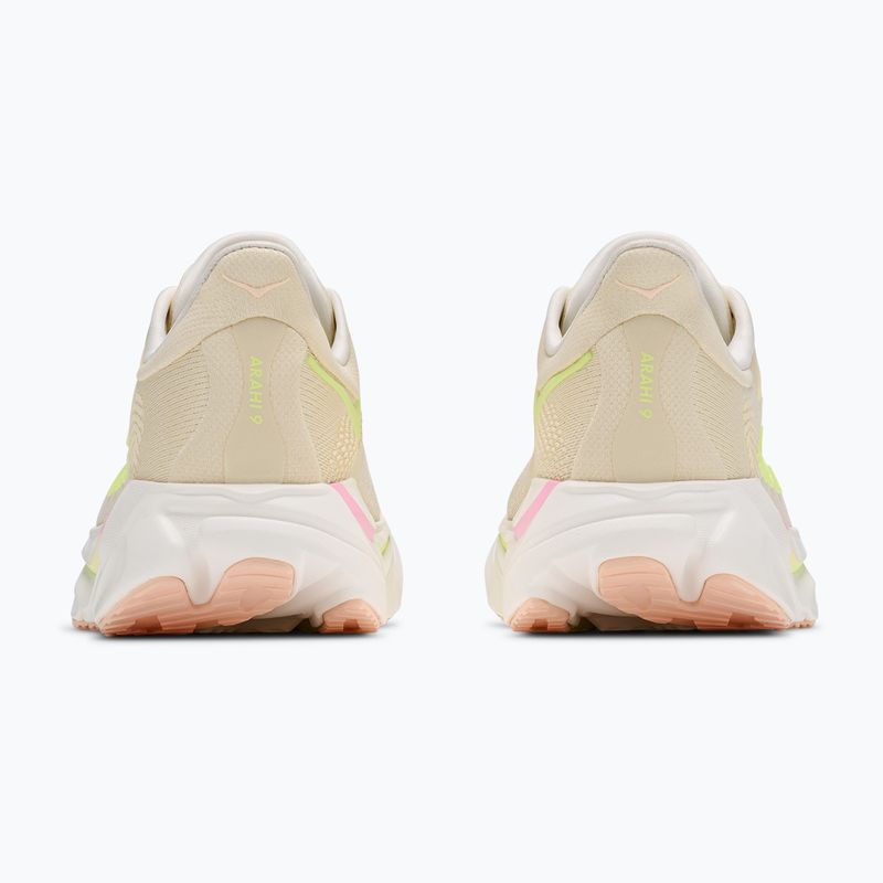 Women's running shoes HOKA Arahi 9 vintage yellow/alabaster 4