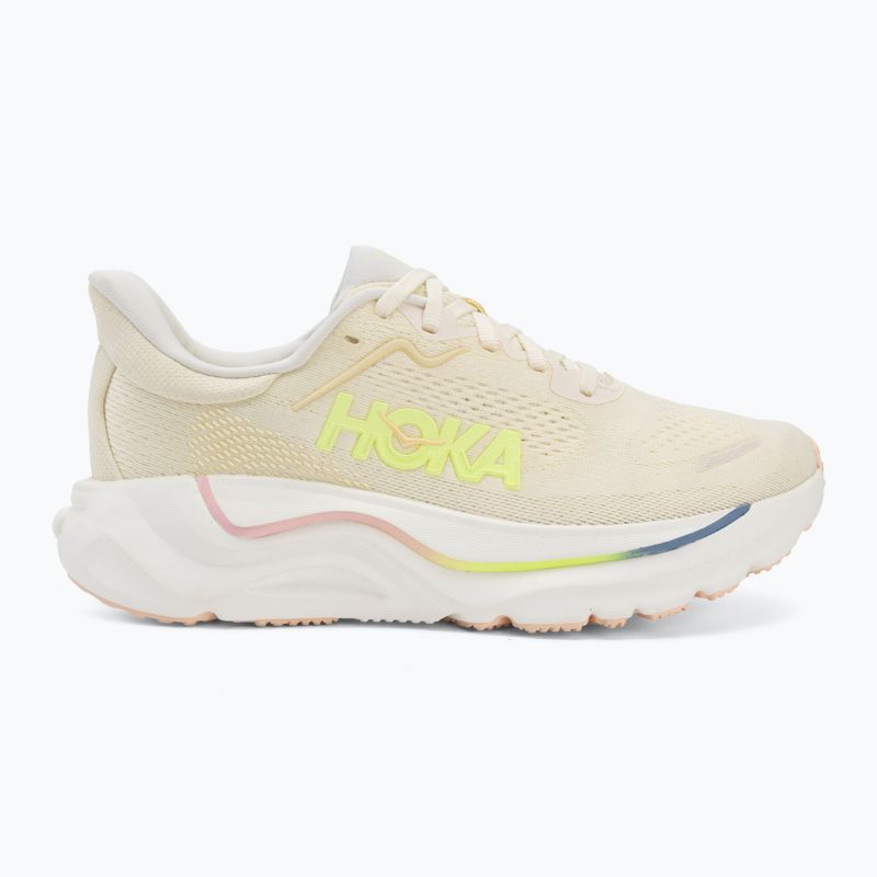 Women's running shoes HOKA Arahi 9 vintage yellow/alabaster 2
