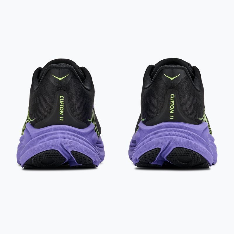 Men's running shoes Hoka Clifton 11 black/neon yuzu 4