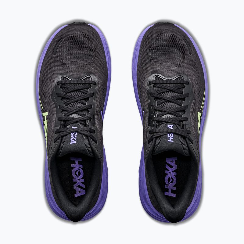 Men's running shoes Hoka Clifton 11 black/neon yuzu 5