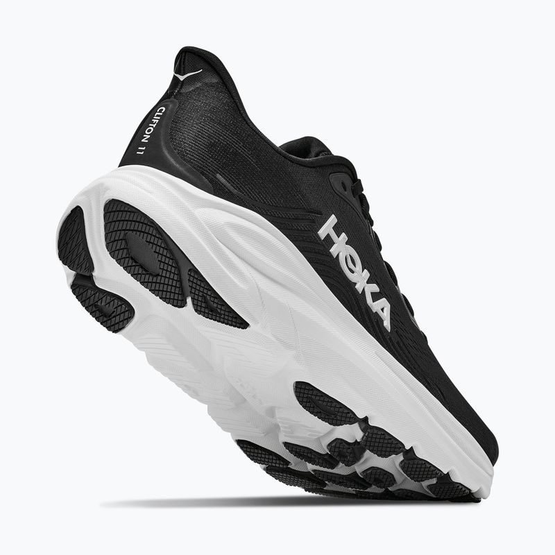 Men's running shoes Hoka Clifton 11 black/white 3