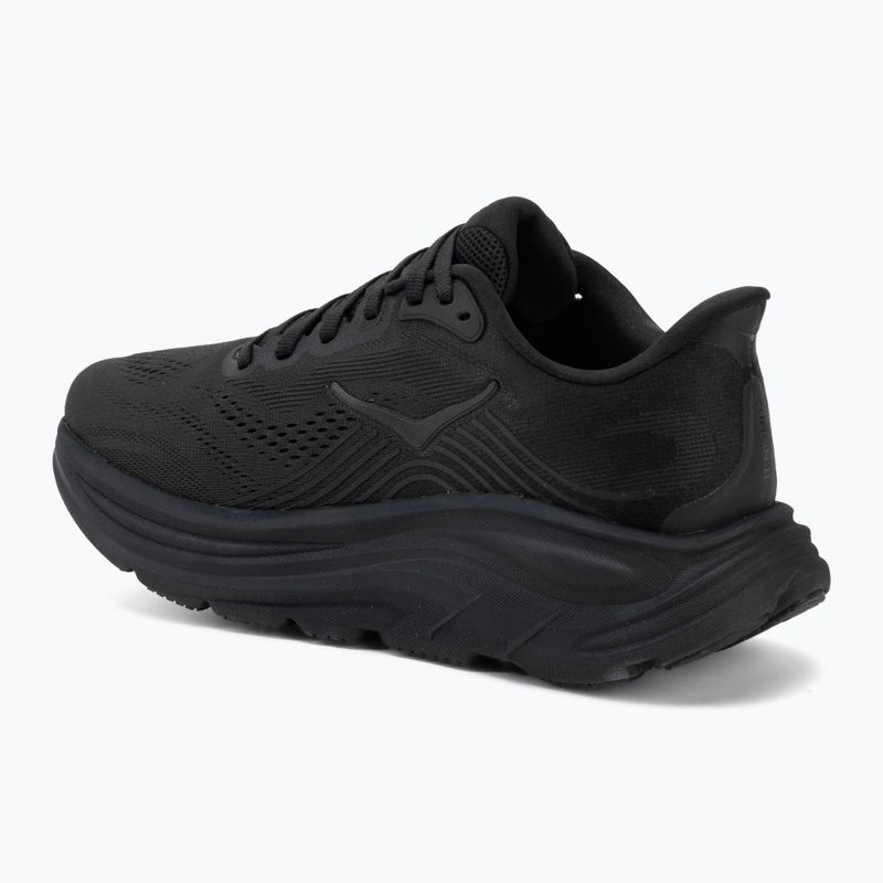 Women's running shoes Hoka Clifton 11 black/black 3