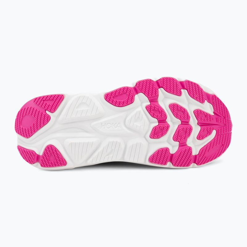 Women's running shoes Hoka Clifton 11 black/neon nebula 4
