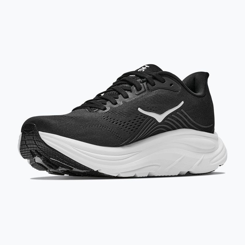 Women's running shoes Hoka Clifton 11 black/white 2