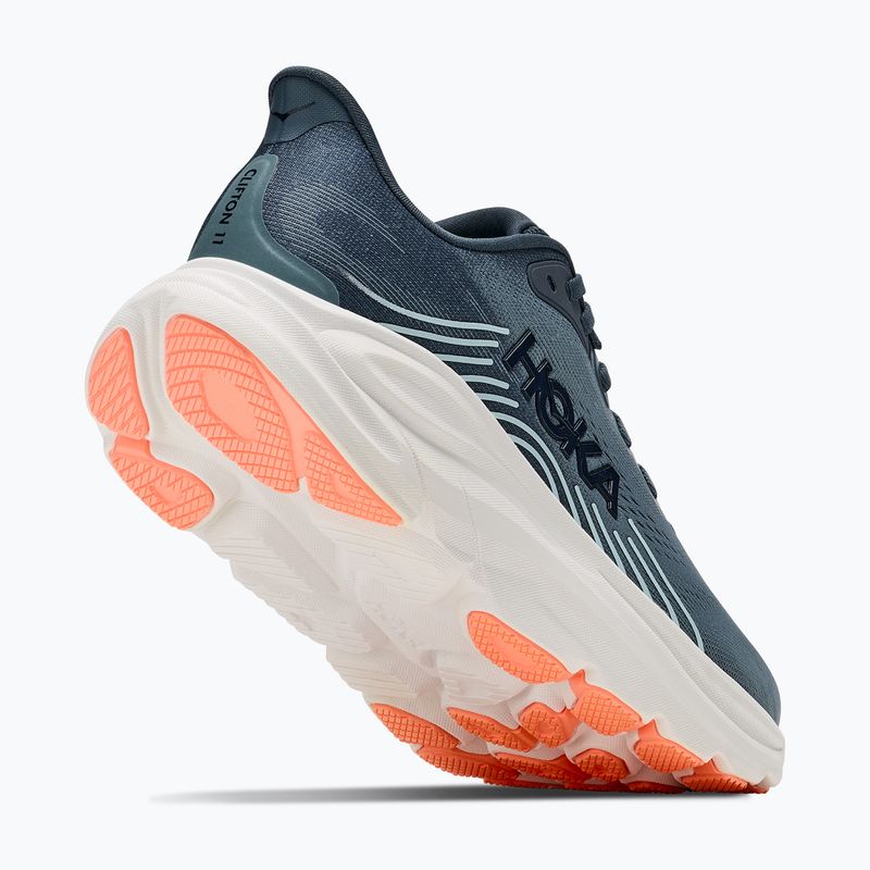 Women's running shoes Hoka Clifton 11 faded navy/glimmering blue 3