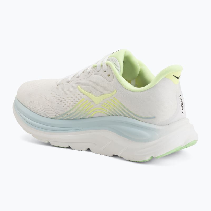 Women's running shoes Hoka Clifton 11 frost/neon yuzu 3