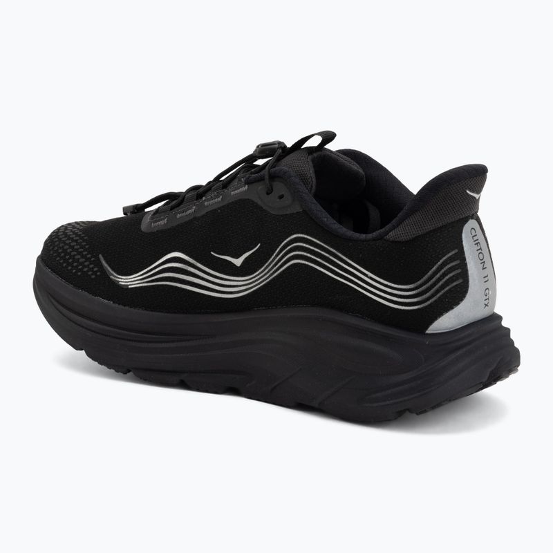 Men's running shoes HOKA Clifton 11 GTX black/black 3