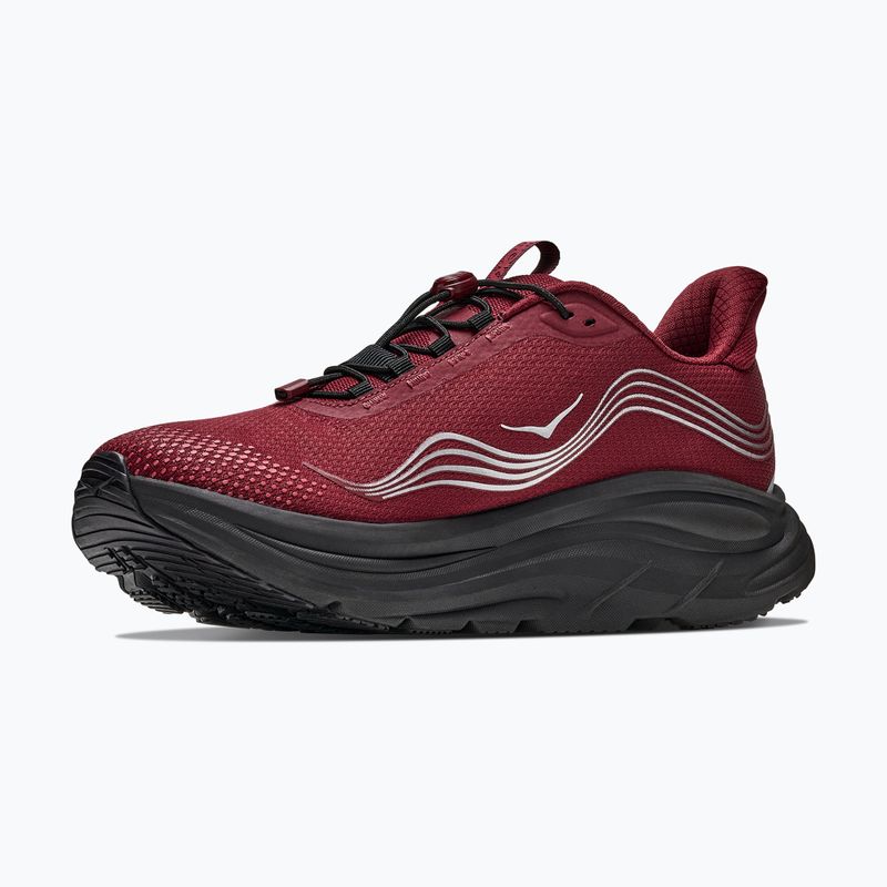 Men's running shoes HOKA Clifton 11 GTX varsity burgundy/carbon black 4
